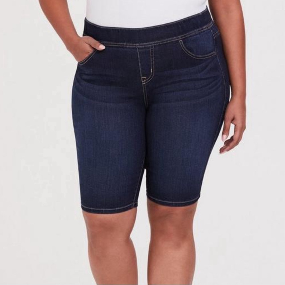 Torrid Lean Jean Bermuda Shorts